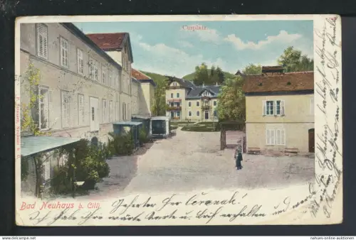 Ansichtskarte Bad Neuhaus bei Cilli Slovenien Curplatz Graz Österreich