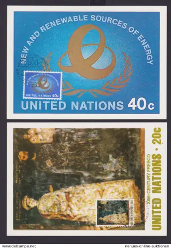 UNO Vereinte Nationen 3 Maximumkarten 80er Jahre