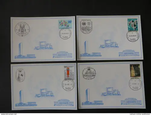 Sammlung UNO Vereinte Nationen ca 3kg weiße Karten je 14 Typen Festpreis 100,00