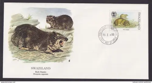 Swaziland Südafrika Fauna Felsenhäschen schöner Künstler Brief