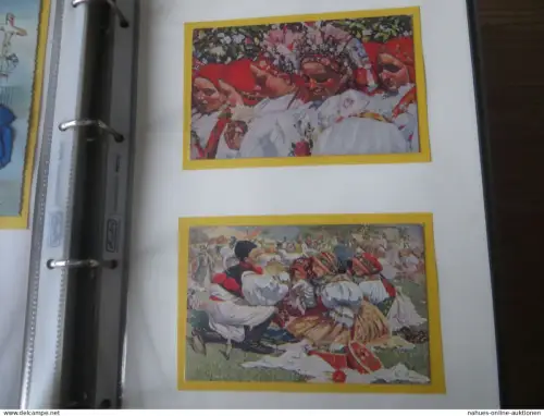 Trachten Nachlass Ansichtskarten Luxus Sammlung gesamt ca. 102 alte Farbkarten