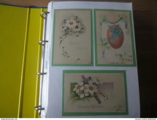 Ostern Nachlass Ansichtskarten starke Sammlung von ca. 118 alten AK ein sehr