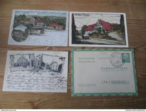Ansichtskarten Vlotho Weser NRW Nachlass schöne Sammlung von 13 alten AK plus