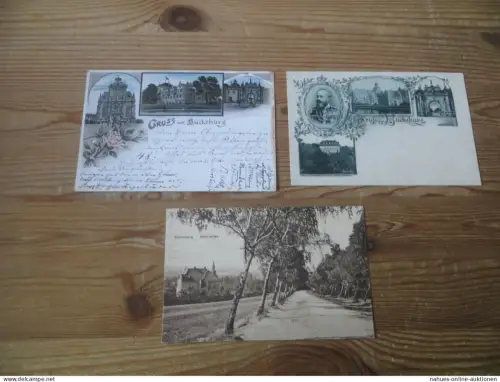 Ansichtskarten Bückeburg Nachlass Sammlung von 3 guten AK Niedersachsen Schaum -