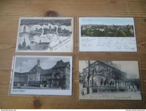 Ansichtskarten Herford NRW Nachlass Sammlung von 7 alten AK incl. einem Brief