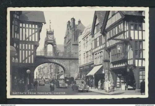 Ansichtskarte Chester Großbritannien Eastgate Rendsburg Schleswig-Holstein