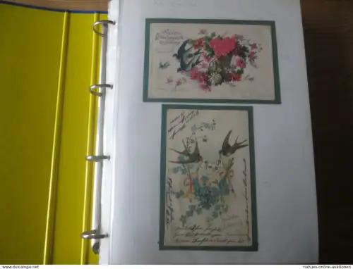 Nachlass Ansichtskarten starke Sammlung von ca. 111 alten AK Namenstag