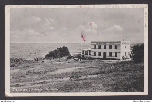 NS Zensur Ansichtskarte Melsted Dänemark Pension Ellebaek 1940 Berlin