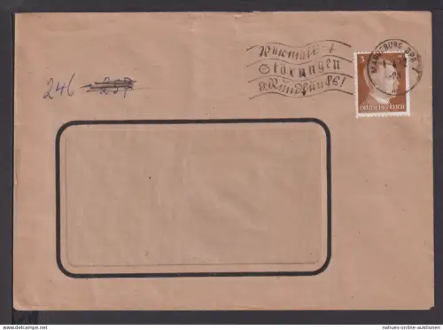 Deutsches Reich Brief selt. SST Vermeidet Störungen des Rundfunks 1942 Magdeburg