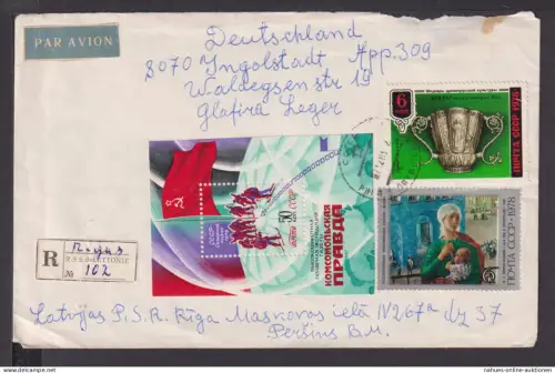 Briefmarken Russland Europa Brief Block 1978 Antarktis Expedition