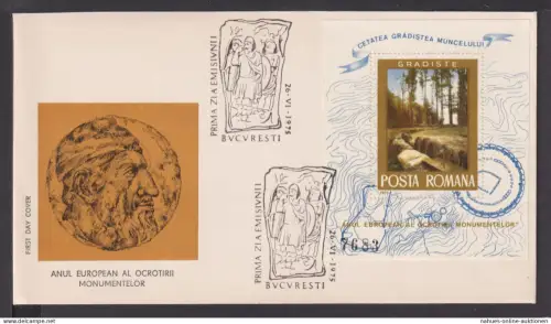 Briefmarken Rumänien Europa Brief Block 1975 European Monumentelor