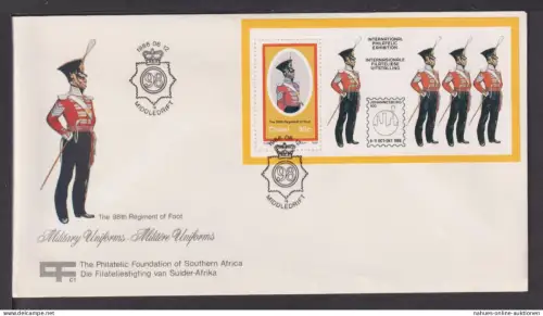 Briefmarken Südafrika Übersee Brief Block 1986 Intern Briefmarkenausstellung