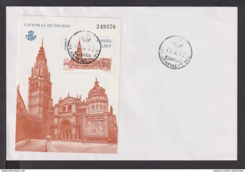 Briefmarken Spanien Europa Brief Block 1912 Kathedrale von Toledo