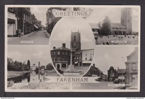 Ansichtskarte Fakenham Großbritannien Kaufbeuren Bayern
