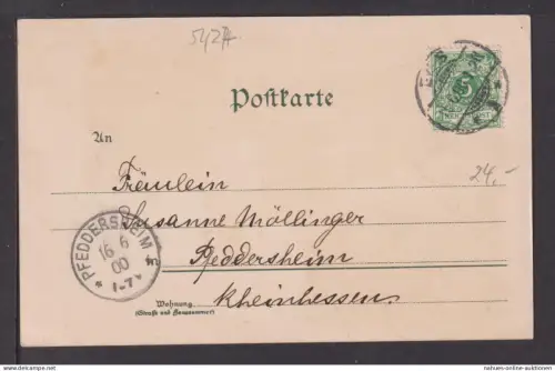 Ansichtskarte Bad Ems Rheinland-Pfalz Litho 1900 Pfeddersheim