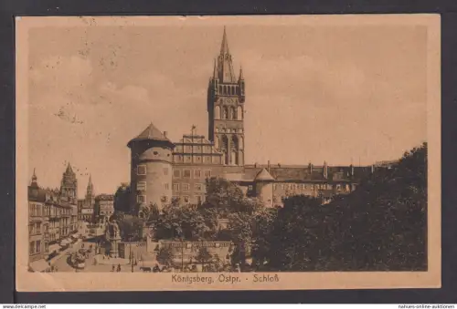 Ansichtskarte Königsberg Ostpreußen Schloß Dresden Sachsen