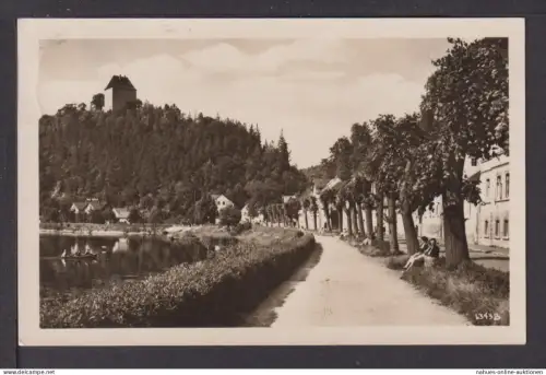Ansichtskarte Ziegenrück Saale Thüringen Dr. Reif Promenade Stollberg Sachsen