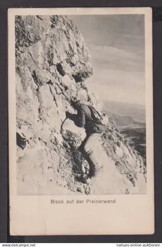 Sport Ansichtskarte Berge Bergsteiger Preinerwand Prein Österreich Tschechien