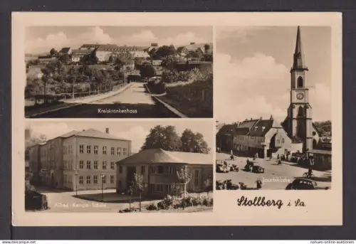 Ansichtskarte Stollberg Sachsen 1956 Bad Elster Vogtland