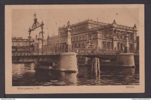 Ansichtskarte Königsberg Ostpreußen Ostgebiete Börse 1912 Dresden Sachsen