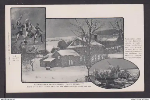 Ansichtskarte Valley Forge USA Washington Headquarter 1777 Geschichte