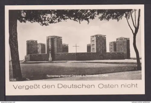 Ansichtskarte Hohenstein Ostpreußen Ostgebiete Tannenberg National Denkmal 1936