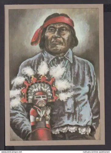 Ansichtskarte Indianer Pueblo Indianer vom Stamm der Hopi