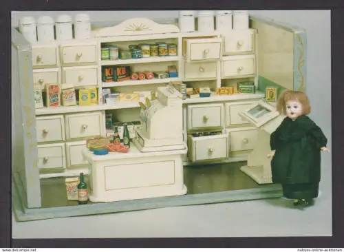 Ansichtskarte Reklame Esso Puppen Kaufladen Spielzeugmuseum Dänemark Kopenhagen