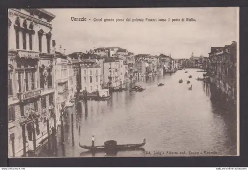 Ansichtskarte Venedig Italien Venezia Canal Grande 1908 Bludenz Österreich