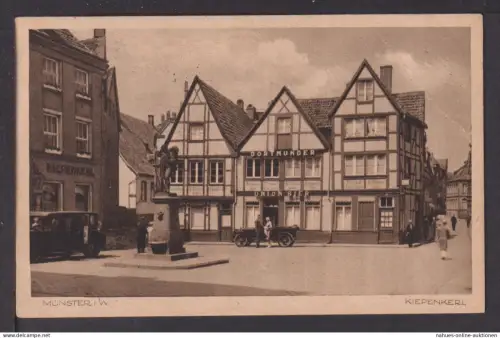 Ansichtskarte Münster NRW 1929 Restaurant Kiepenkerl Beckum