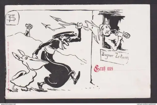 Ansichtskarte Künstlerkarte sign. TS Bozner Zeitung Bozen Italien