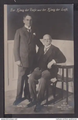 Ansichtskarte Ingolstadt Bayern Kapitän König und Graf Zeppelin Feldpost Pullach