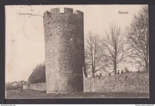 Ansichtskarte Soest NRW 1915 Kattenturm Essen-Ruhr