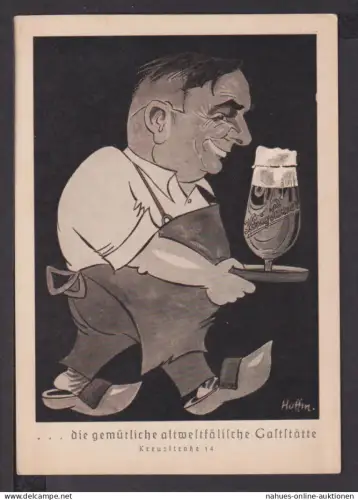 Ansichtskarte Münster NRW Gaststätte In'n Holsken"