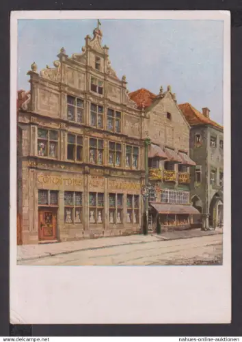 Ansichtskarte Münster i.W. NRW 1941 Hofkonditorei Albin Middendorf Bischofswerda