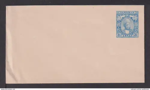 Sansibar Tansania Afrika Ostafrika Ganzsache 21/2A Balu Sultan Haqmed ben Thwain