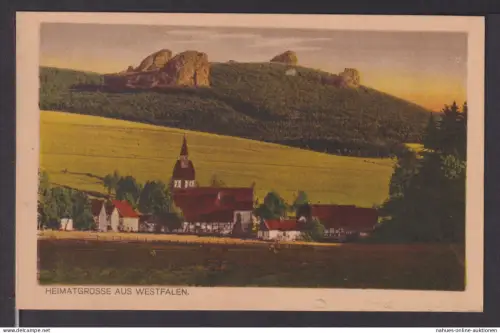 Künstler Ansichtskarte Heimatgrüsse aus Westfalen 28950 Hermann Lorch Dortmund