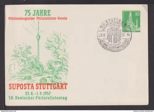 Berlin Privatganzsache Philatelie 75 Jahre Württemberg Philatelisten SÜPOSTA