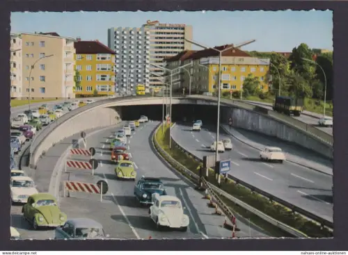 Oldtimer Auto Automobil VW Käfer Mercedes Benz Ansichtskarte Berlin