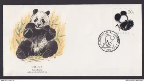 China Fauna Pandabär schöner Künstler Brief