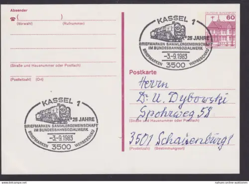 Bund Kassel Ganzsache Eisenbahn Philatelie Briefmarken Sammlergemeinschaft