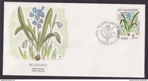 Bulgarie Bulgarien Europa Flora Lilien schöner Künstler Brief