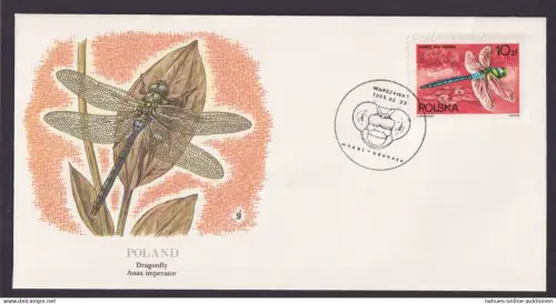 Polen Poland Fauna Libellen schöner Künstler Brief