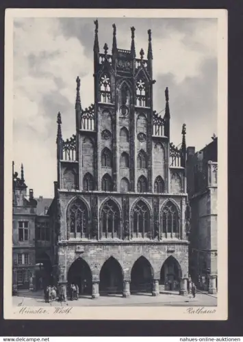 Ansichtskarte Münster Westfalen Rathaus