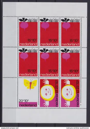 Niederlande Block 10 3 Vor heet Kind Luxus postfrisch MNH Kat.-Wert 12,00
