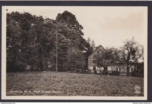 Ansichtskarte Forsthaus Jablonné v Podještědí Post Deutsch Gabel Böhmen