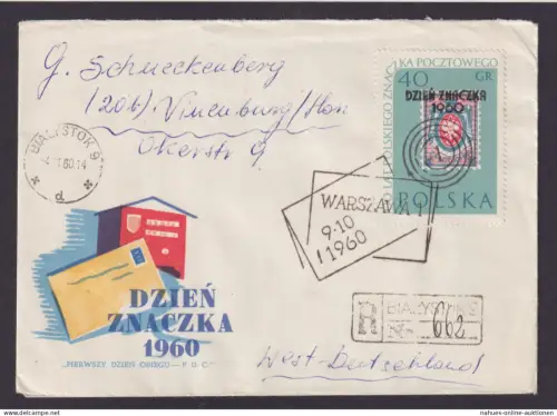 Warszawa Warschau Polen R Brief Vinenburg Sport Zusammendruck u.a.