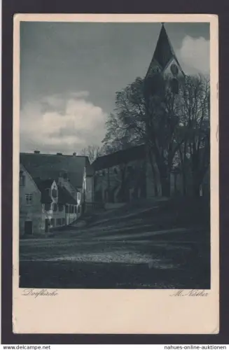 Dovilai Litauen Künstler Ansichtskarte Dorfstraße sign. M Näther Flensburg