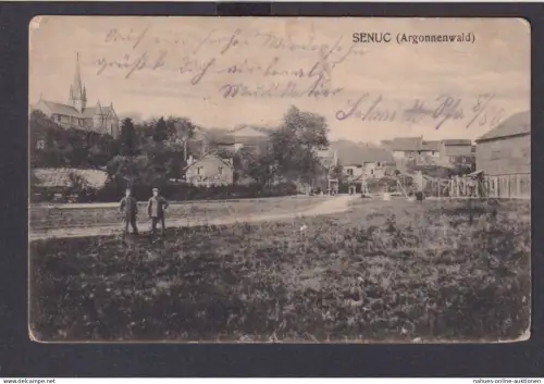 Ansichtskarte Senuc Gemeinde Frankreich Argonnenwald Wieseck Hessen Gießen