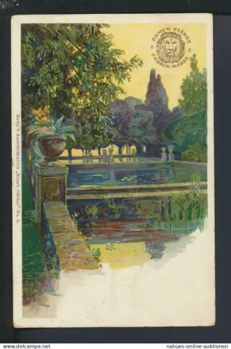 Ansichtskarte Reklame Remys Stärke Roms Gärten Italien